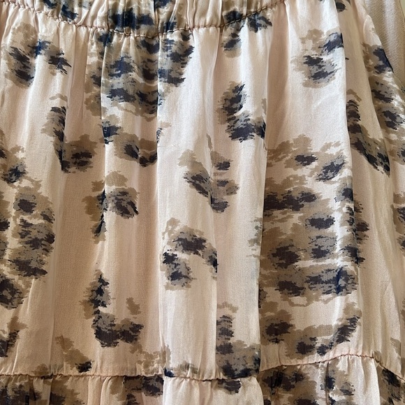 NWOT Elena Baldi Italian Silk Blend Floral Tierred Midi Dress in Blush - Size M - Picture 7 of 8